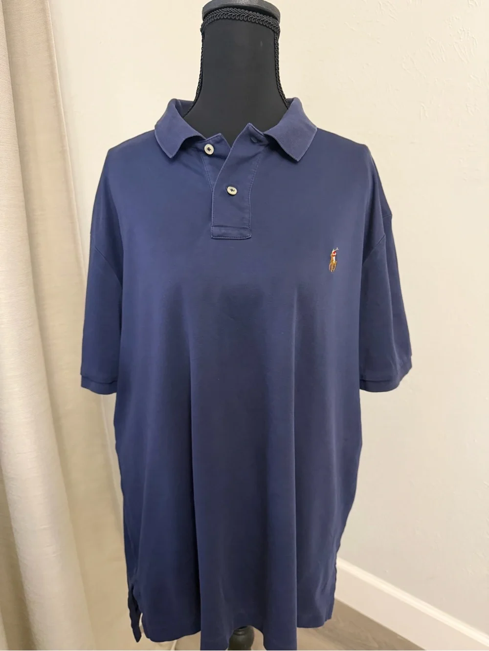 Polo by Ralph Lauren Navy Classic Polo with Embroidered Pony